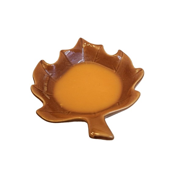 Scentsy PLYMOUTH Leaf Wax Warmer Retired Full Size With Blub 3 Wax Bars Fall - Picture 14 of 16